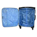 Βαλίτσα Καμπίνας DIELLE 350-55x38x19cm Μαύρο – Πολύ Ελαφριά με Polyester EVA & TSA Κλειδαριά