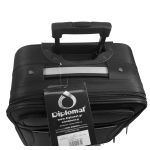 Βαλίτσα Καμπίνας DIPLOMAT ZC3004-S Μαύρο 55x38x20 – με 4 Ρόδες & Ελαφριά, Ιδανική για Aegean, Ryanair & EasyJet