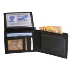 Ανδρικό Δερμάτινο Πορτοφόλι GINIS CG-1338 Μαύρο – RFID Προστασία & Πολλές Θήκες – Πρακτικό & ανθεκτικό