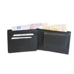 Ανδρικό Δερμάτινο Πορτοφόλι GINIS CG-1338 Μαύρο – RFID Προστασία & Πολλές Θήκες – Πρακτικό & ανθεκτικό