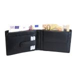 Ανδρικό Δερμάτινο Πορτοφόλι GINIS CG-83/2 Μαύρο – RFID Προστασία, Πολλές Θήκες & Πλούσιους Χώρους