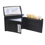Ανδρικό Δερμάτινο Πορτοφόλι GINIS CG-83/2 Μαύρο – RFID Προστασία, Πολλές Θήκες & Πλούσιους Χώρους