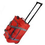 Σάκ Βουαγιάζ με Ρόδες Μικρό RCM 3081-20 Κόκκινο 53cm – Αδιάβροχο, για Γυμναστήριο ή Weekend, 49L