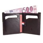 Δερμάτινο Ανδρικό Μικρό Πορτοφόλι RCM Z18 Μαύρο Slim | RFID Προστασία & με Σύστημα Εύκολης Πρόσβασης