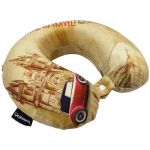 Μαξιλάρι Ταξιδίου Diplomat ACPIL4 Vintage Μπεζ | Memory Foam & Βελούδινη Υφή – Ανατομική Στήριξη