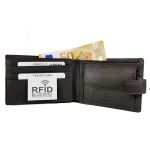 Δερμάτινο Ανδρικό Πορτοφόλι ARMONTO 8407 Καφέ με RFID Προστασία, Κομψό & Πρακτικό Design