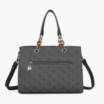 Κομψή Fashion Τσάντα Ώμου Beverly Hills Polo Club BH4661 με Εσωτερικό Χώρισμα (PU Leather) Mαύρο