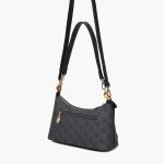 Premium Τσαντάκι Χιαστί από Οικολογικό Δέρμα (Day-to-Night) BEVERLY HILLS POLO CLUB BH-4664 Μαύρο