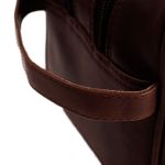 Δερμάτινο Νεσεσέρ Chesterfield Stacey C08.016501 Καφέ – Wax Pull Up για Ταξίδι με 2 Χώρους – Premium Ποιότητα