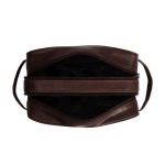 Δερμάτινο Νεσεσέρ Chesterfield Stacey C08.016501 Καφέ – Wax Pull Up για Ταξίδι με 2 Χώρους – Premium Ποιότητα