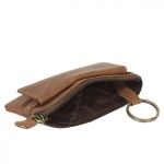 Δερμάτινη Κλειδοθήκη Chesterfield C08.018631 Κονιάκ με Διπλό Κρίκο & Εξωτερική Θήκη – Key Holder
