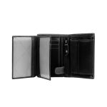 Δερμάτινο Ανδρικό Πορτοφόλι Όρθιο Chesterfield C08.0203A00 Μαύρο με RFID Προστασία – Premium Wax Pull Up Δέρμα