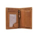 Δερμάτινο Ανδρικό Πορτοφόλι Όρθιο Chesterfield C08.0203A31 Κονιάκ με RFID Προστασία – Premium Wax Pull Up Δέρμα