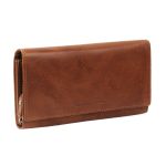 Γυναικείο Δερμάτινο Πορτοφόλι Μεγάλο Chesterfield Hampton C08.037331 Κονιάκ με RFID Προστασία – Vintage Δέρμα