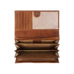 Γυναικείο Δερμάτινο Πορτοφόλι Μεγάλο Chesterfield Hampton C08.037331 Κονιάκ με RFID Προστασία – Vintage Δέρμα