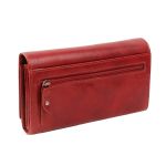 Γυναικείο Δερμάτινο Πορτοφόλι Μεγάλο Chesterfield Hampton C08.037304 Κόκκινο με RFID Προστασία – Vintage Δέρμα