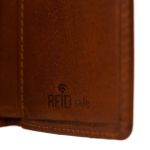 Δερμάτινη Μεταλλική Καρτοθήκη Chesterfield C08.038031 Κονιάκ με RFID Προστασία & Έξτρα Θήκες
