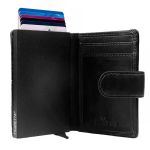 Δερμάτινη Μεταλλική Καρτοθήκη Chesterfield C08.038100 Μαύρο με RFID Προστασία – Ασφάλεια & Πολυτέλεια