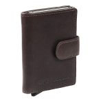 Δερμάτινη Μεταλλική Καρτοθήκη Chesterfield C08.038101 Καφέ με RFID Προστασία – Ασφάλεια & Πολυτέλεια