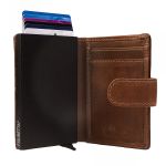 Δερμάτινη Μεταλλική Καρτοθήκη Chesterfield C08.038131 Κονιάκ με RFID Προστασία – Ασφάλεια & Πολυτέλεια