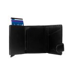 Δερμάτινη Μεταλλική Καρτοθήκη Chesterfield C08.038200 Μαύρο με RFID Προστασία & Θέση για Χαρτονομίσματα – Premium