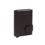 Δερμάτινη Μεταλλική Καρτοθήκη Chesterfield C08.038201 Καφέ με RFID Προστασία & Θέση για Χαρτονομίσματα – Premium