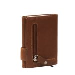 Δερμάτινη Μεταλλική Καρτοθήκη Chesterfield C08.038231 Κονιάκ με RFID Προστασία & Θέση για Χαρτονομίσματα – Premium