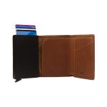 Δερμάτινη Μεταλλική Καρτοθήκη Chesterfield C08.038331 Κονιάκ με RFID Προστασία – Premium & Safe