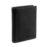Ανδρικό Δερμάτινο Πορτοφόλι Chesterfield Ethel C08.040200 Μαύρο Όρθιο Vintage – Wax Pull Up με RFID Προστασία