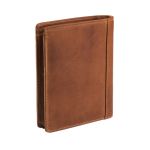 Ανδρικό Δερμάτινο Πορτοφόλι Chesterfield Ethel C08.040231 Κονιάκ Όρθιο Vintage – Wax Pull Up με RFID Προστασία