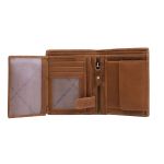 Ανδρικό Δερμάτινο Πορτοφόλι Chesterfield Ethel C08.040231 Κονιάκ Όρθιο Vintage – Wax Pull Up με RFID Προστασία