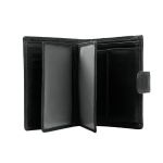Δερμάτινο Ανδρικό Πορτοφόλι Όρθιο Chesterfield C08.040500 Μαύρο με RFID Προστασία & Κούμπωμα – Premium