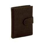 Δερμάτινο Ανδρικό Πορτοφόλι Όρθιο Chesterfield C08.040501 Καφέ με RFID Προστασία & Κούμπωμα – Premium