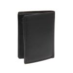 Δερμάτινο Ανδρικό Πορτοφόλι Όρθιο Chesterfield Leroy C08.053000 Μαύρο με RFID Προστασία – Premium Soft Nappa Δέρμα