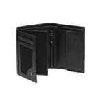 Δερμάτινο Ανδρικό Πορτοφόλι Όρθιο Chesterfield Leroy C08.053000 Μαύρο με RFID Προστασία – Premium Soft Nappa Δέρμα
