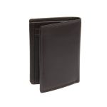 Δερμάτινο Ανδρικό Πορτοφόλι Όρθιο Chesterfield Leroy C08.053001 Καφέ με RFID Προστασία – Premium Soft Nappa Δέρμα