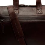 Δερμάτινη Επαγγελματική Τσάντα Chesterfield Levanto  C40.109101 Καφέ για Laptop 14