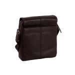 Ανδρικό Δερμάτινο Τσαντάκι Ώμου Chesterfield Remy C48.055000 Καφέ – Premium, Κομψό με Καπάκι & Φερμουάρ