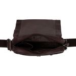Ανδρικό Δερμάτινο Τσαντάκι Ώμου Chesterfield Remy C48.055000 Καφέ – Premium, Κομψό με Καπάκι & Φερμουάρ