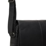 Δερμάτινο Τσαντάκι Ώμου Μεγάλο Chesterfield Raphael C48.055100 Μαύρο – Premium Pull-Up Δέρμα με Θήκη Tablet
