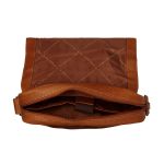 Δερμάτινο Τσαντάκι Ώμου Μεγάλο Chesterfield Raphael C48.055131 Κονιάκ – Premium Pull-Up Δέρμα με Θήκη Tablet