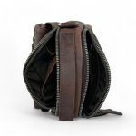 Ανδρικό Δερμάτινο Τσαντάκι Ώμου Μικρό Chesterfield C48.182601 Καφέ | 2 Κεντρικές Θέσεις & 4 Τσέπες | Χειρολαβή