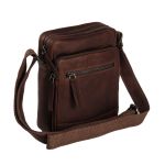 Δερμάτινο Τσαντάκι Ώμου Chesterfield Birmingham C48.098001 Καφέ – Premium Pull-Up Δέρμα με Κομψό & Ανθεκτικό Design