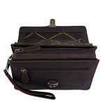 Ανδρικό Δερμάτινο Τσαντάκι Χειρός & Ώμου Chesterfield Lucca C48.127001 Καφέ – Πολυτελές από Wax Pull-Up Δέρμα