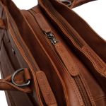 Δερμάτινη Γυναικεία Τσάντα Ώμου & Χειρός Chesterfield Passau C48.129831 Κονιάκ | Premium Κομψή Τσάντα Γραφείου