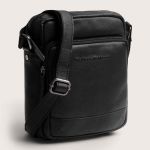 Ανδρικό Δερμάτινο Τσαντάκι Ώμου Chesterfield Valtorio C48.144500 Μαύρο | Γνήσιο Δέρμα Premium Ποιότητας