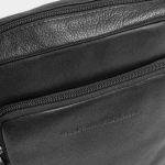 Ανδρικό Δερμάτινο Τσαντάκι Ώμου Chesterfield Valtorio C48.144500 Μαύρο | Γνήσιο Δέρμα Premium Ποιότητας