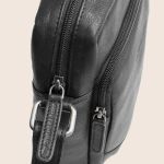 Ανδρικό Δερμάτινο Τσαντάκι Ώμου Chesterfield Valtorio C48.144500 Μαύρο | Γνήσιο Δέρμα Premium Ποιότητας