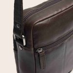 Ανδρικό Δερμάτινο Τσαντάκι Ώμου Chesterfield Valtorio C48.144501 Καφέ | Γνήσιο Δέρμα Premium Ποιότητας