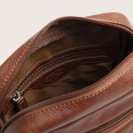 Ανδρικό Δερμάτινο Τσαντάκι Ώμου Chesterfield Valtorio C48.144531 Κονιάκ | Γνήσιο Δέρμα Premium Ποιότητας